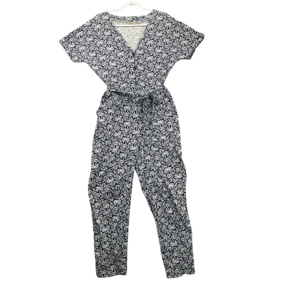 Boden Alice Floral Print V-neck Jumpsuit Women’s Size US-12R Multicolor - Picture 2 of 9